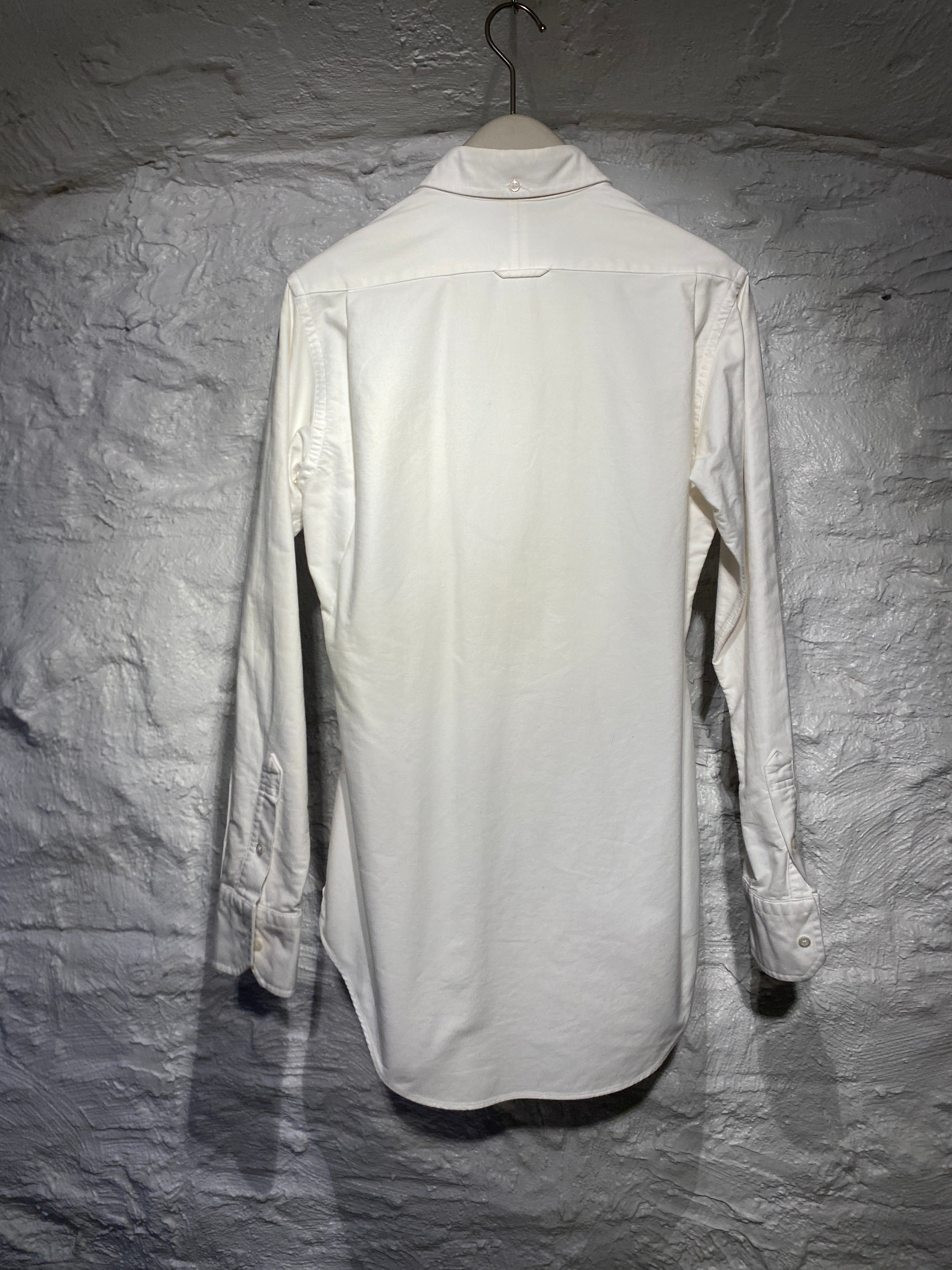 Thom Browne White Washed Texts Shirt