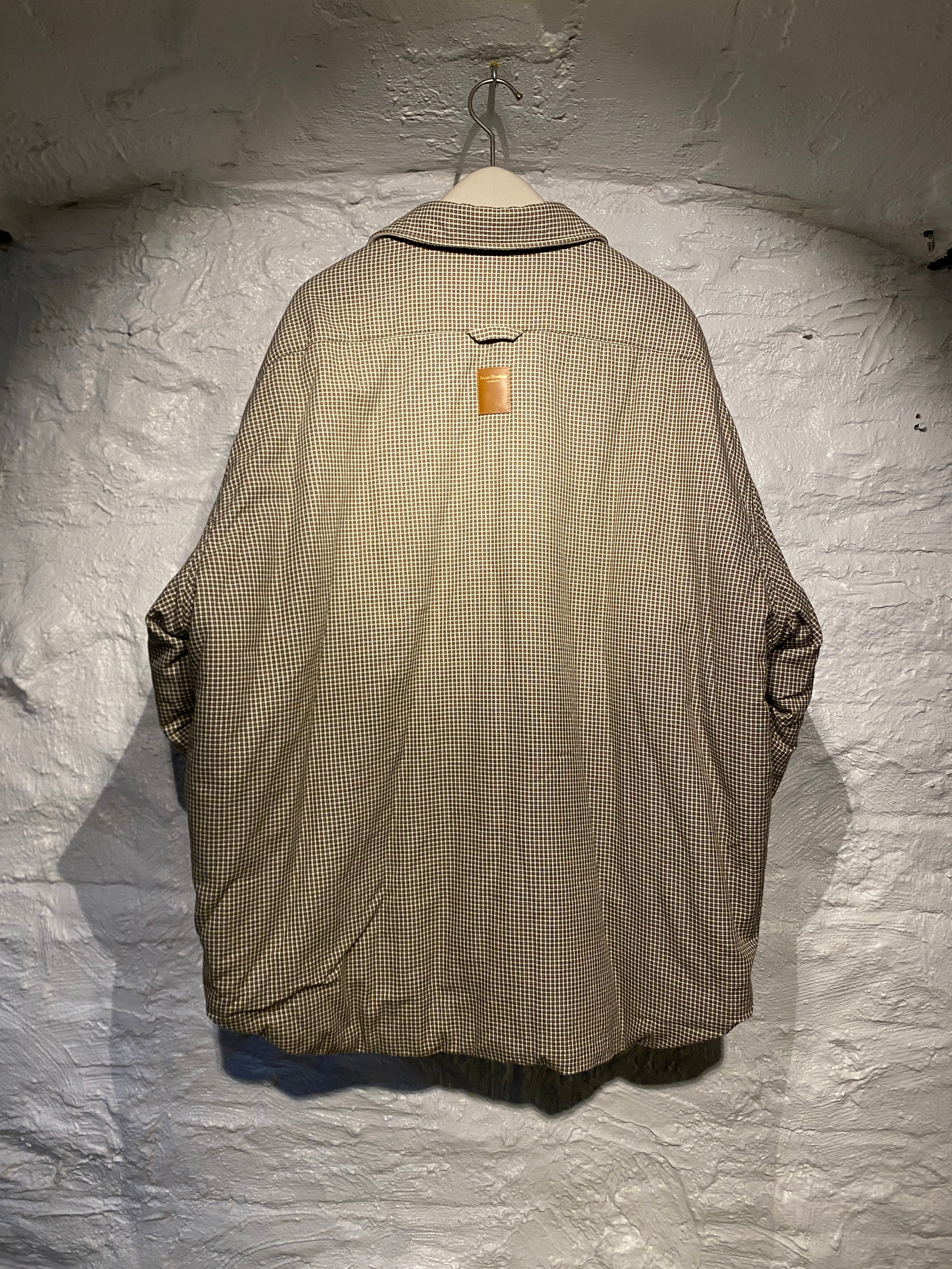 Acne Studios	Neutrals Oddy Reversible Logo-appliquéd Cotton and Fleece Shirt Jacket
