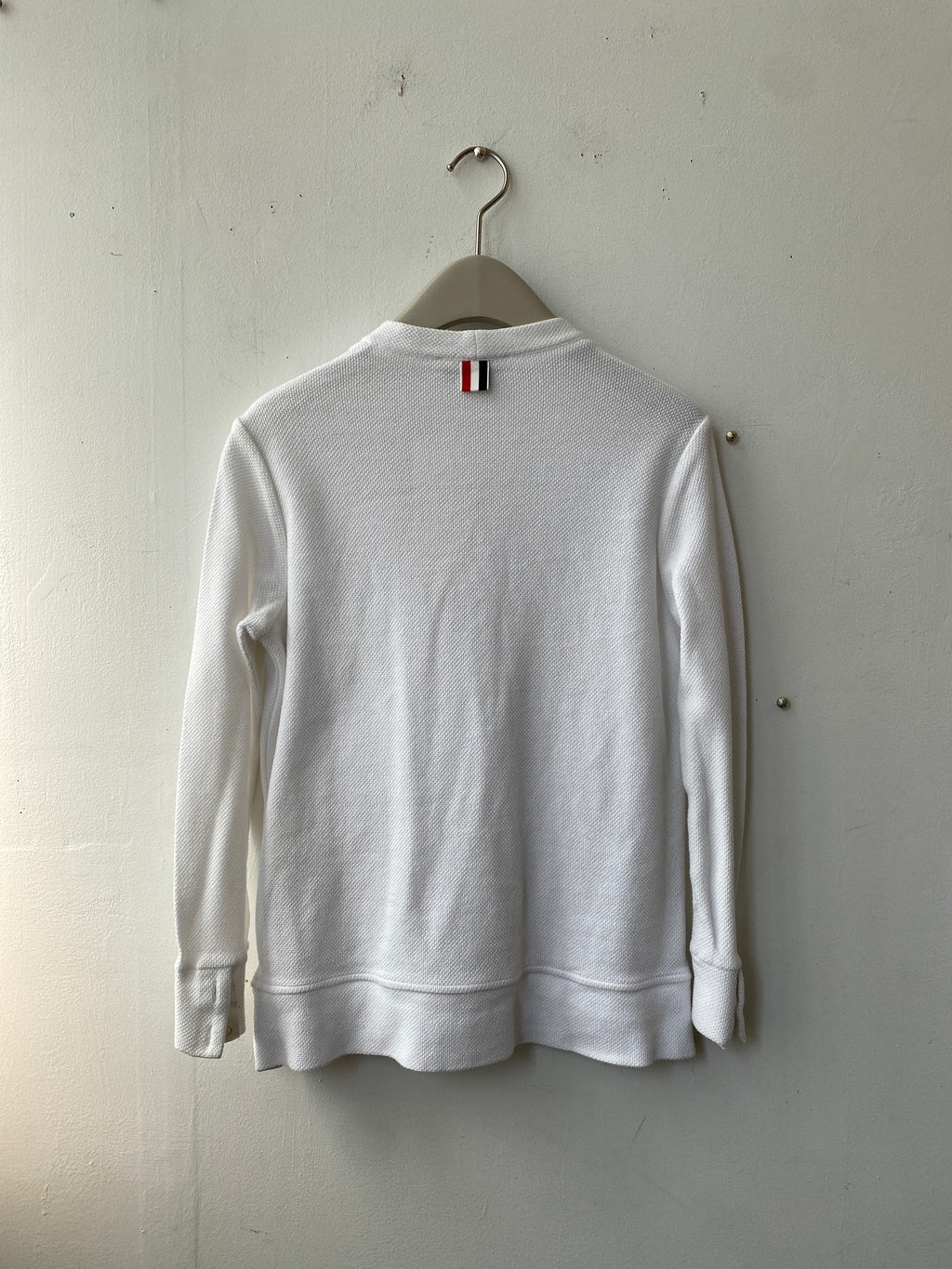 Thom Browne Sample White Cotton cardigan