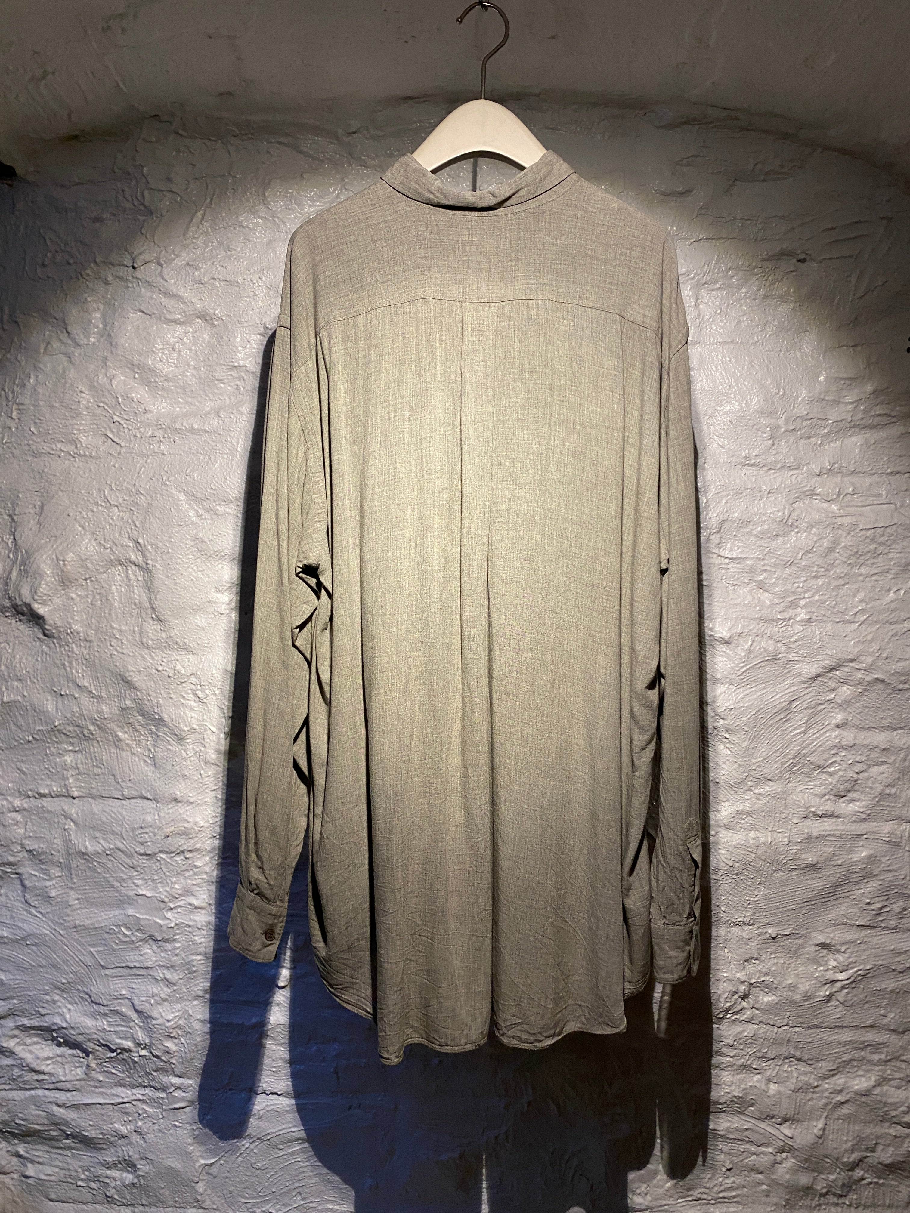 COMME des GARCONS Grey Oversized Long-Sleeve Shirt