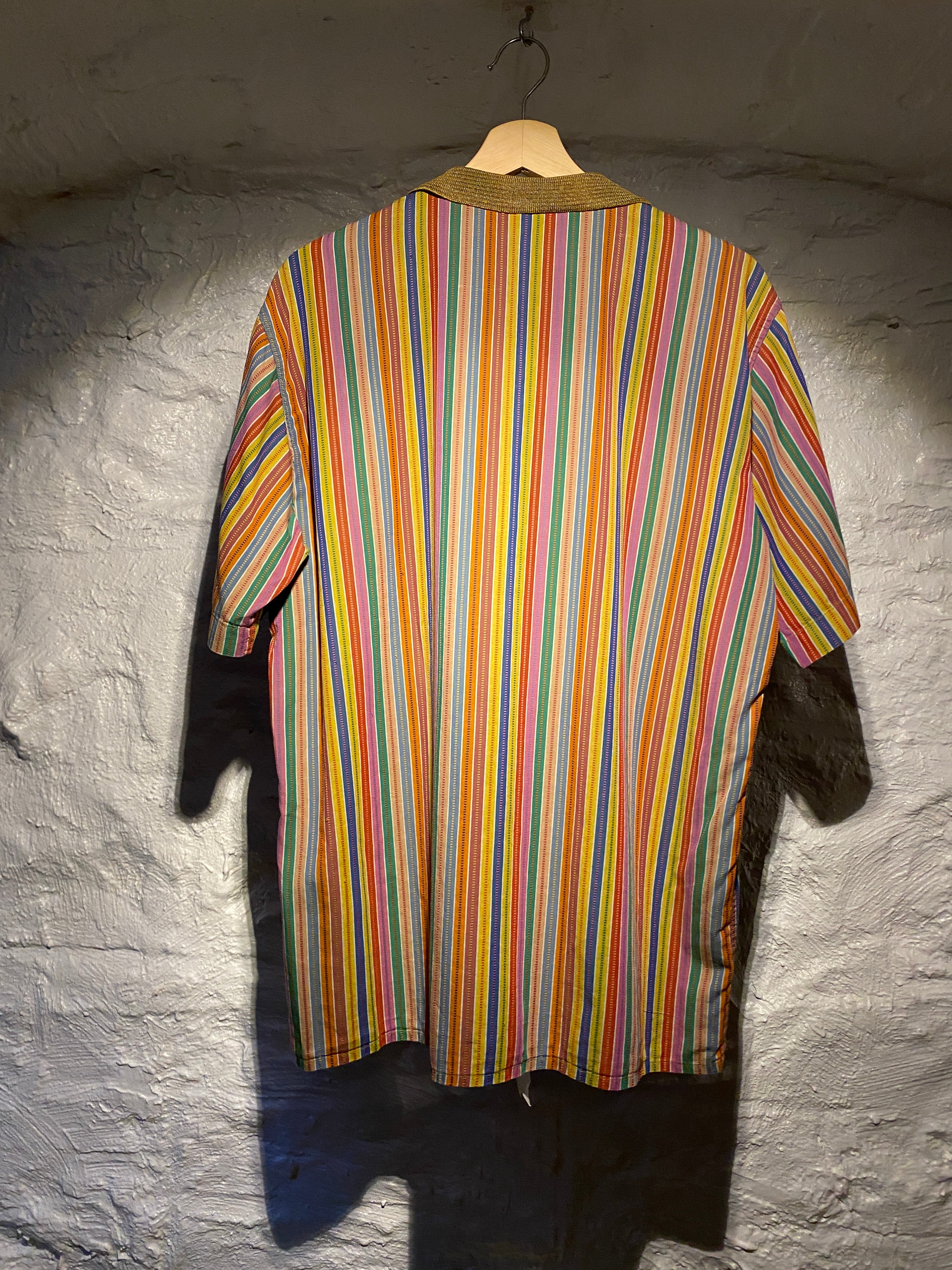 Missoni Men Multicolors Stripes Short-Sleeve Shirt