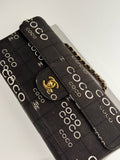 Chanel Black Canvas Coco Chain Shoulder Bag
