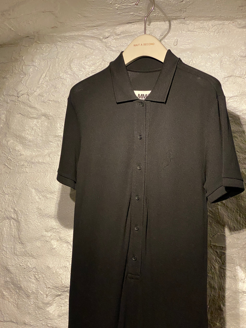 MM6 Maison Margiela	Black T-Shirt Button-Down Jumpsuit