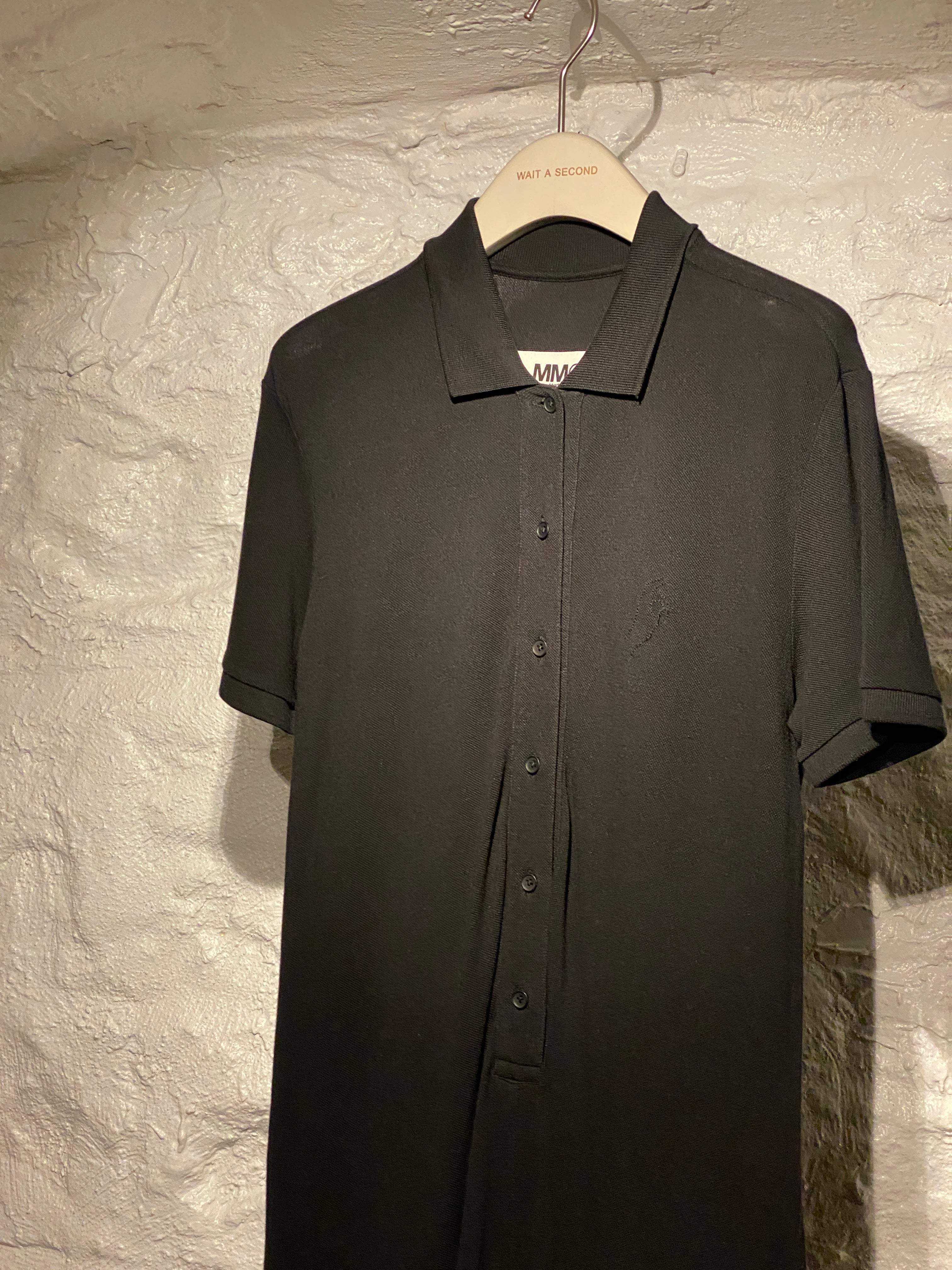 MM6 Maison Margiela	Black T-Shirt Button-Down Jumpsuit