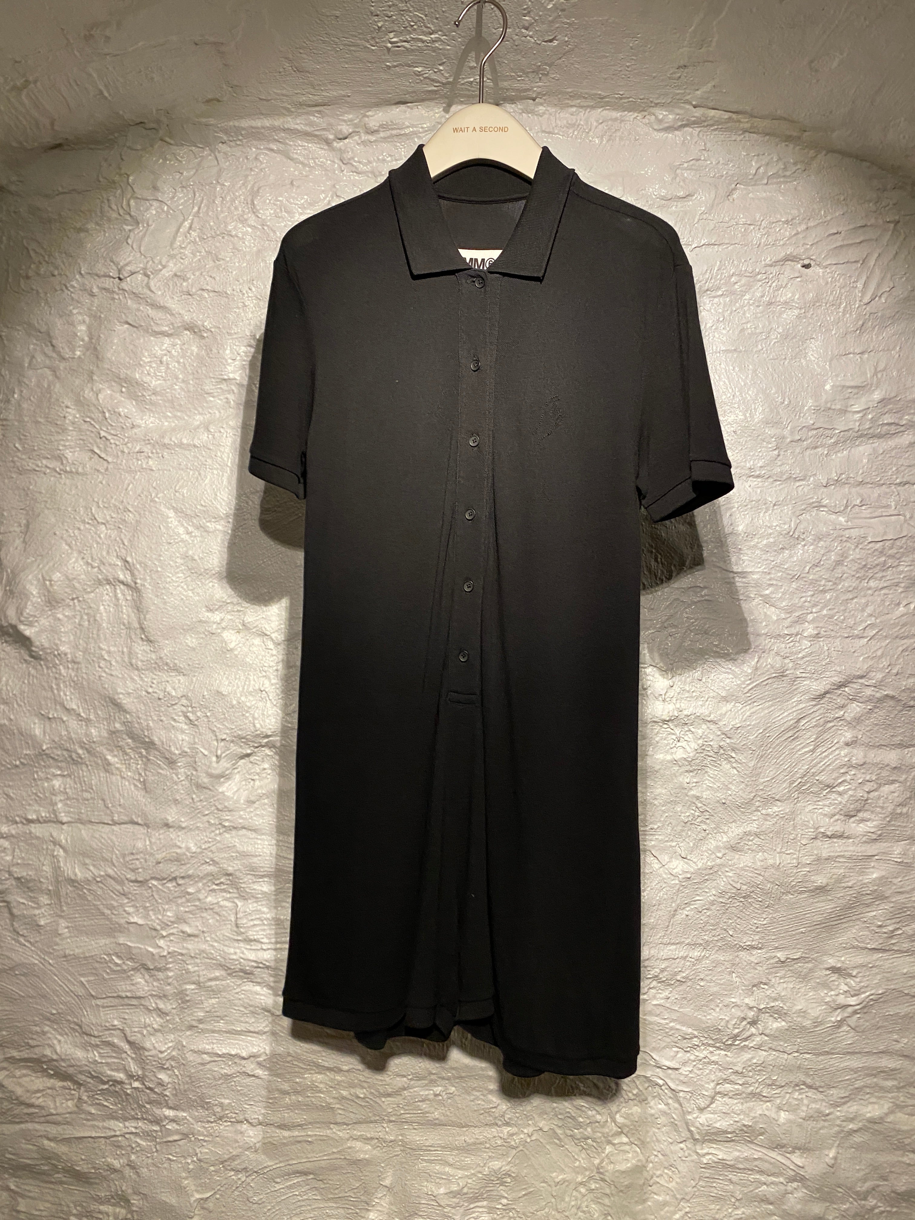 MM6 Maison Margiela	Black T-Shirt Button-Down Jumpsuit