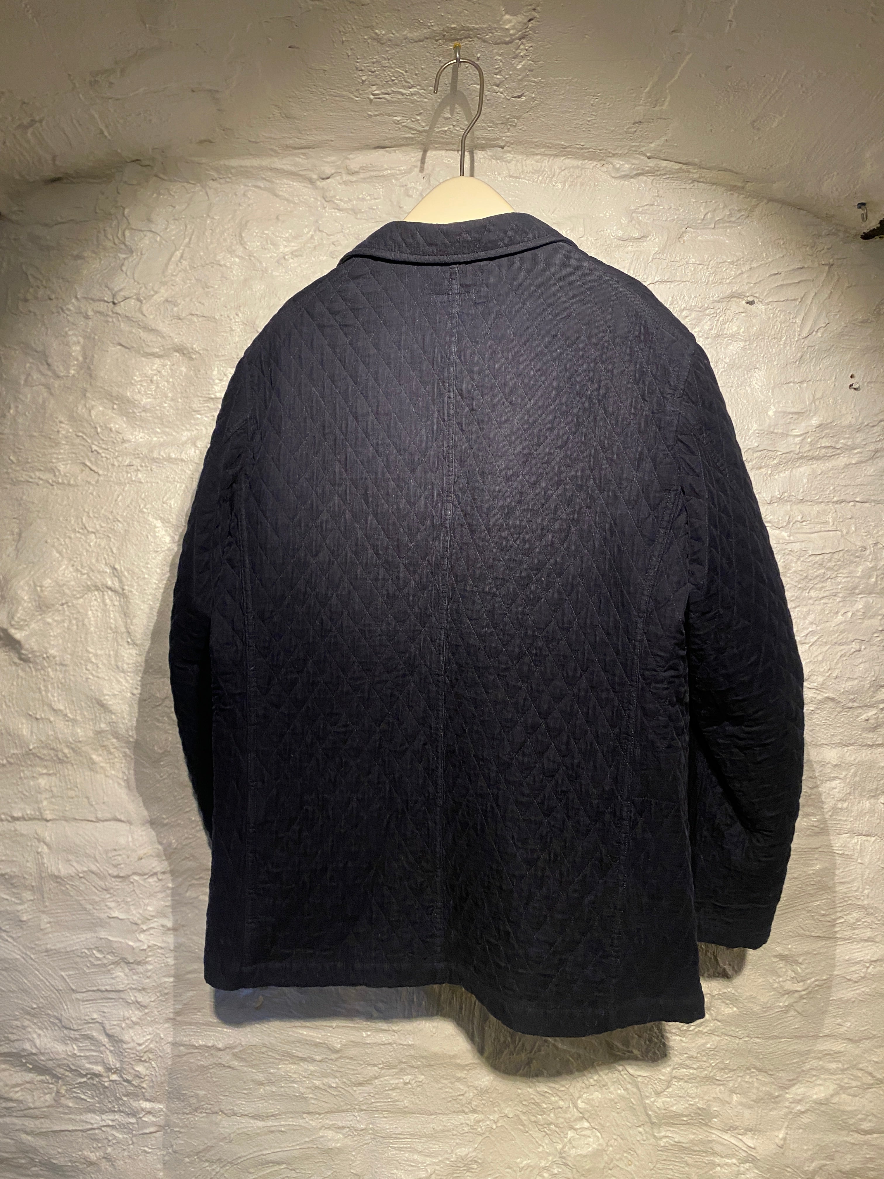 Engineered Garments Black Quilted Padded Coat