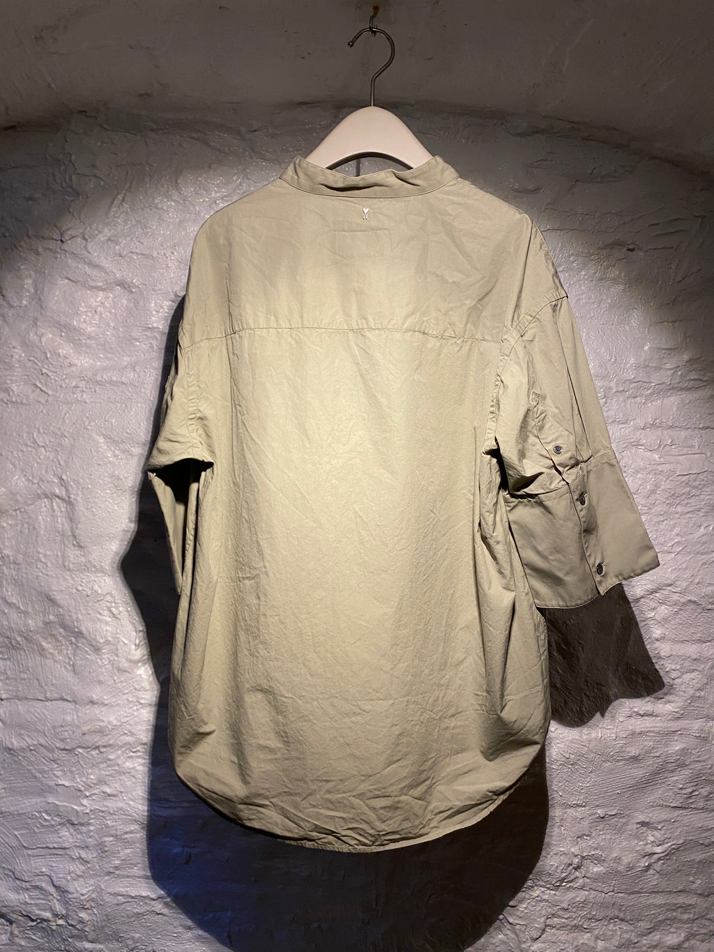 AMI Paris Sage Green Oversized Shirt