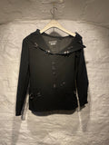 Boutique Moschino Black Blazer with Metal Rings