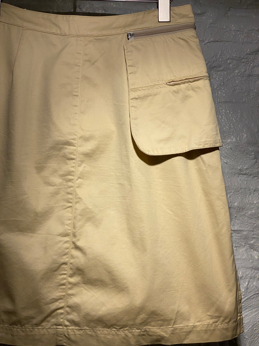 Walter. Van Beirendonck W&LT Light Yellow Zipper Pocket Midi Skirt