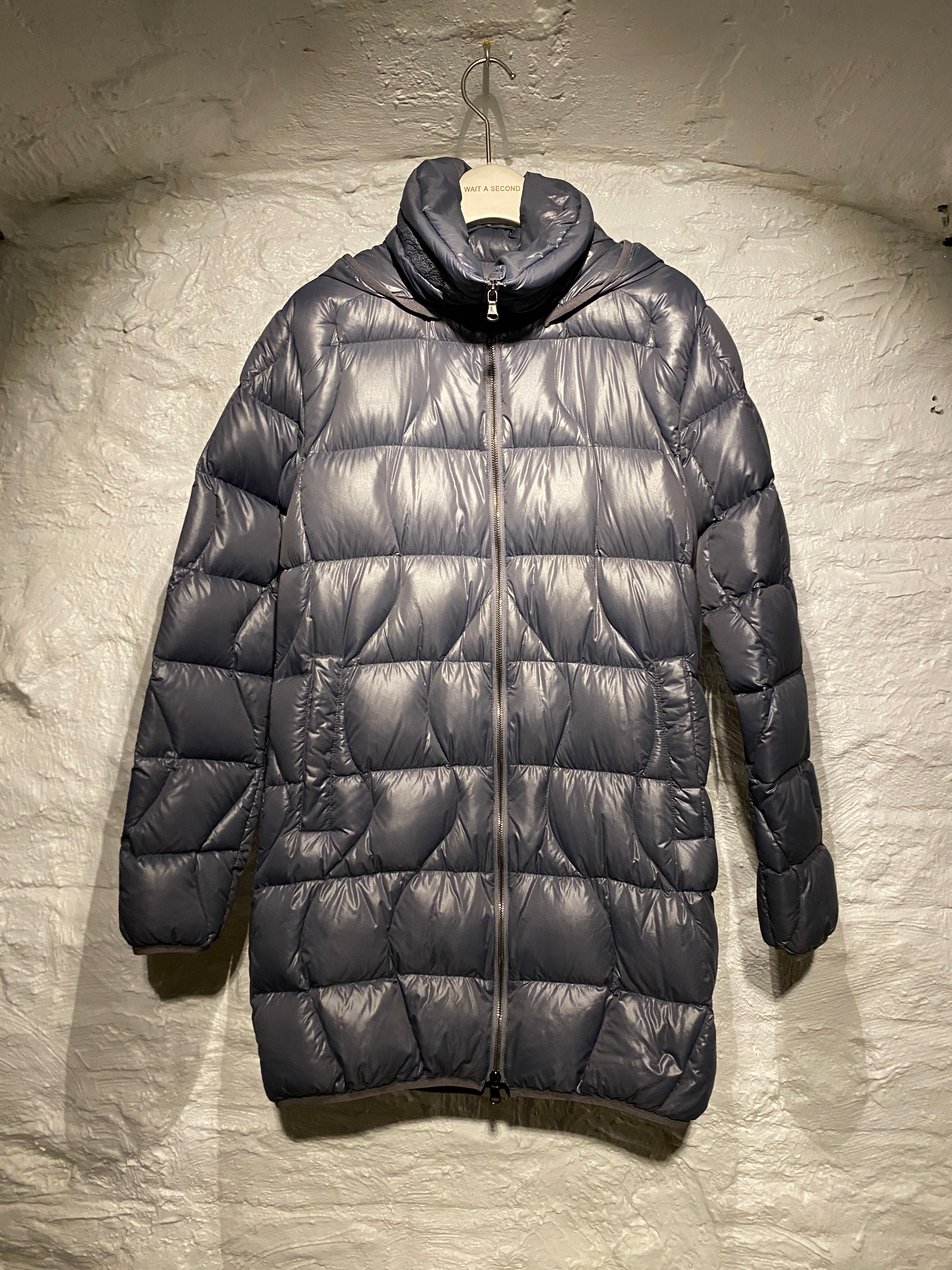 Diesel Grey Long Puffer Down Jacket