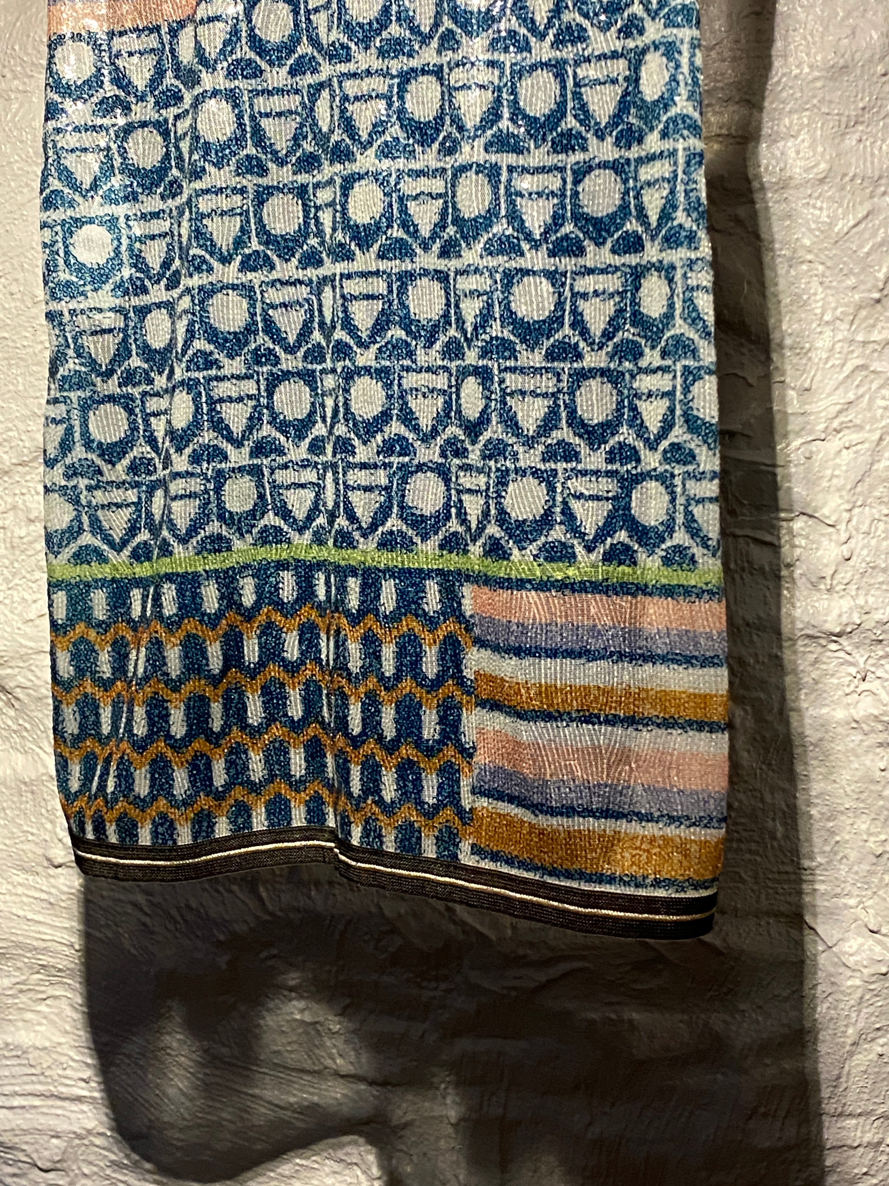 Save the Queen Multicolors Graphic Sequins Top