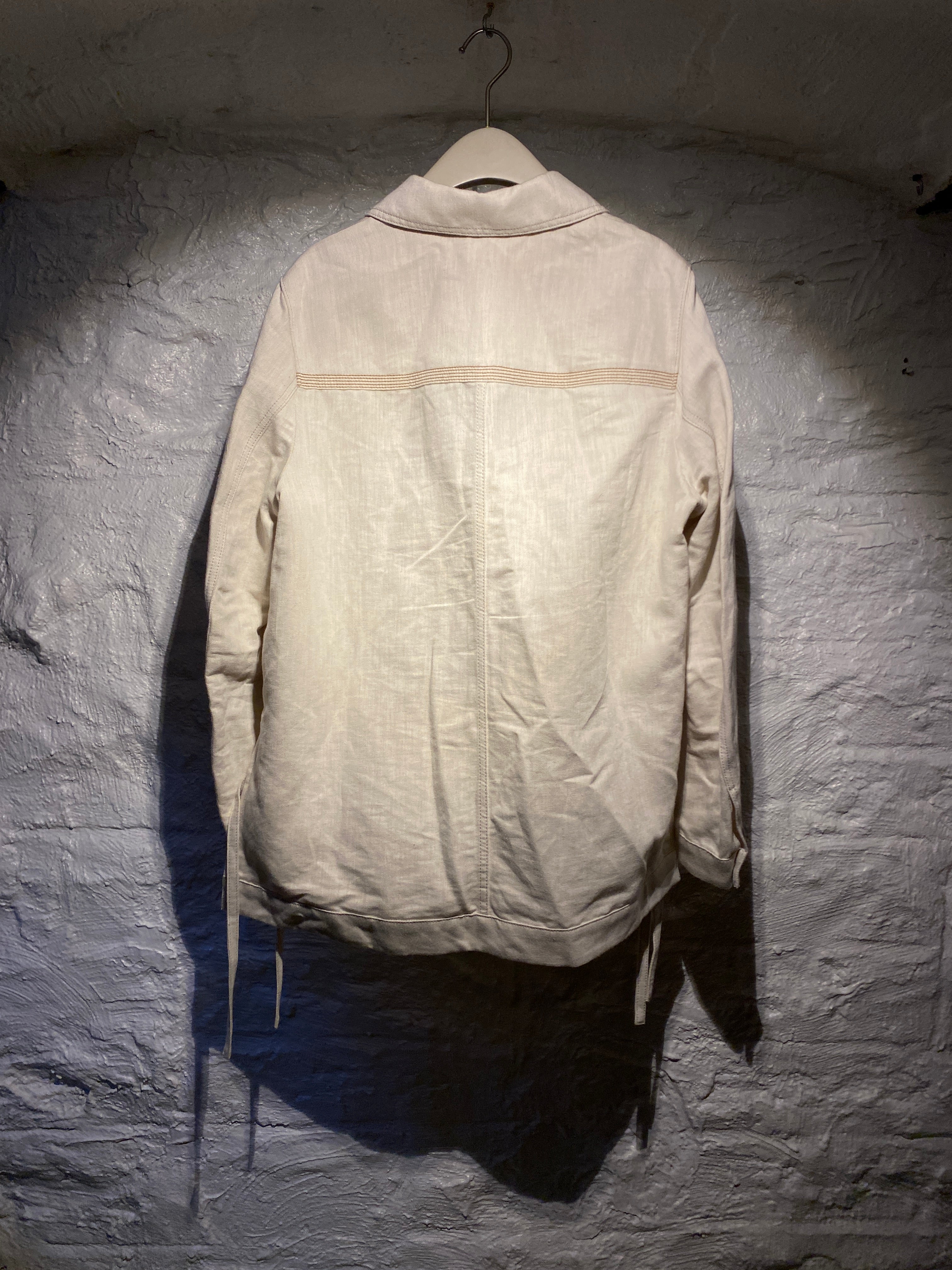 Loewe Light Beige Asymmetric Drill Jacket