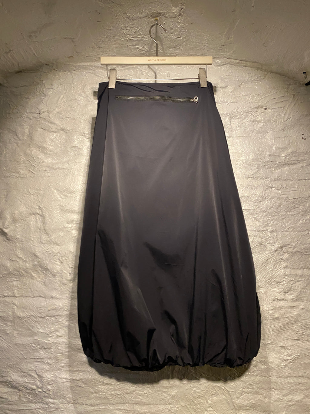 Open YY	Black Nylon Pocket Maxi Skirt