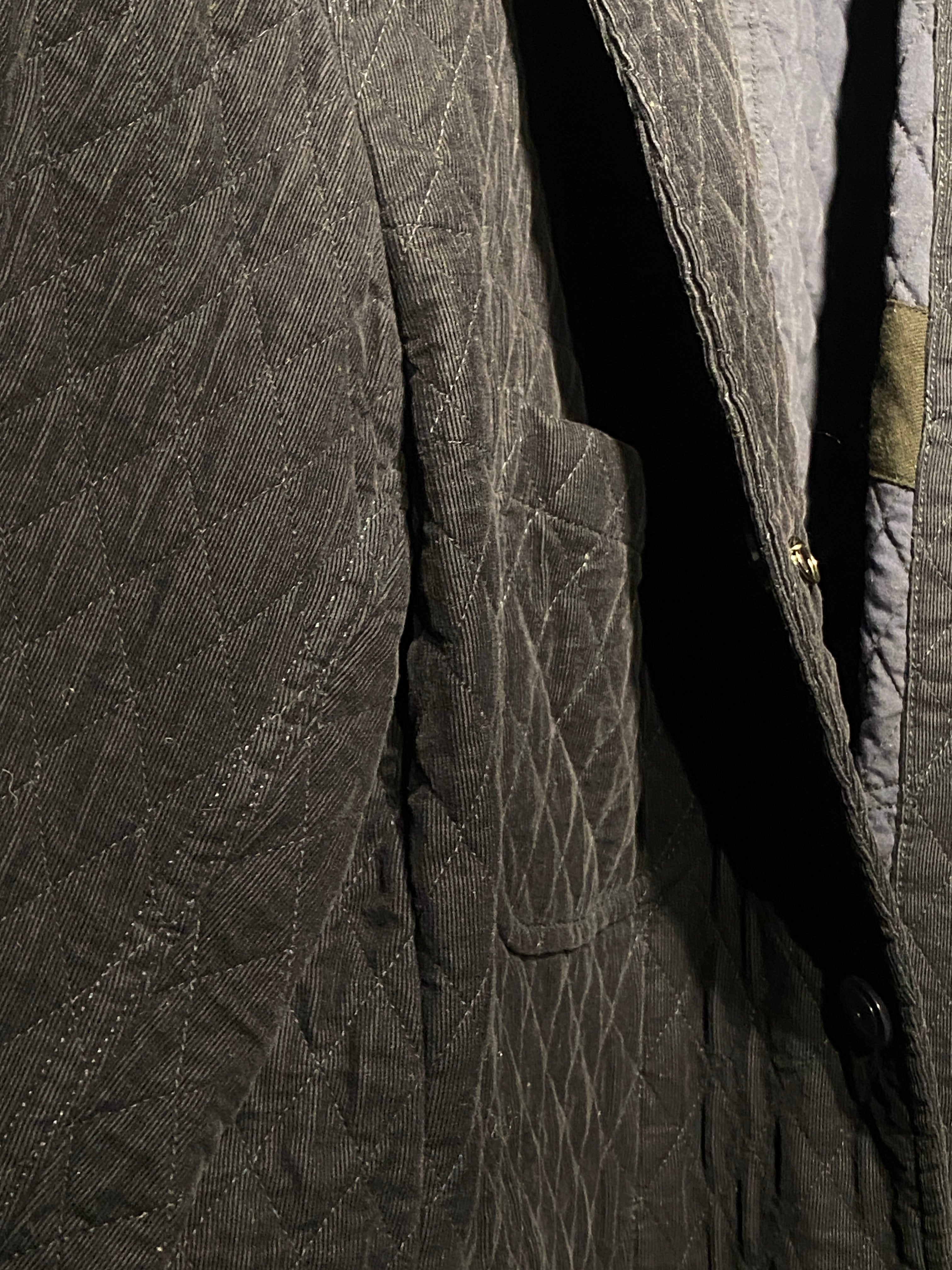 Engineered Garments Black Quilted Padded Coat