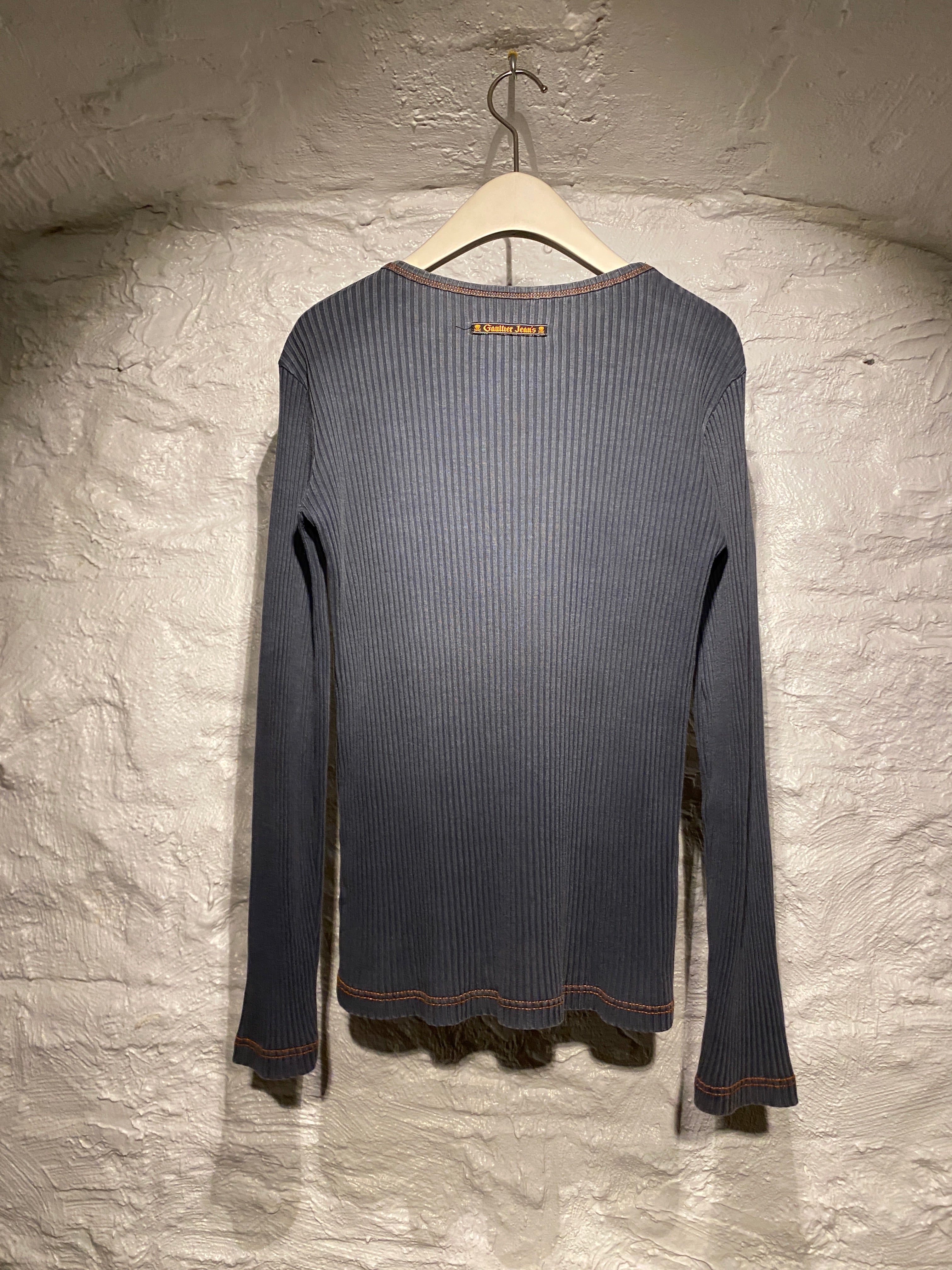 Jean Paul Gaultier Blue Big Pocket Pullover