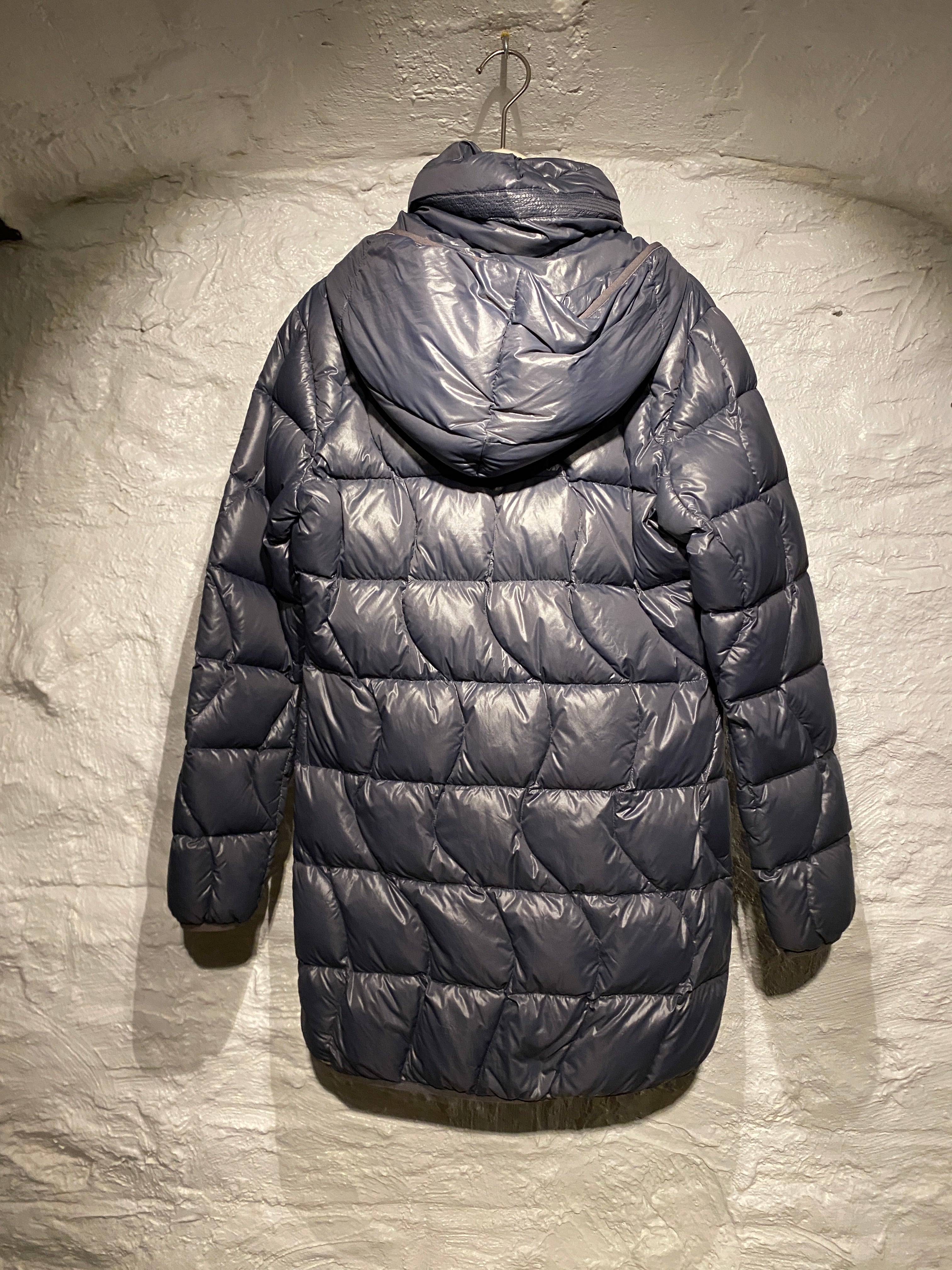 Diesel Grey Long Puffer Down Jacket