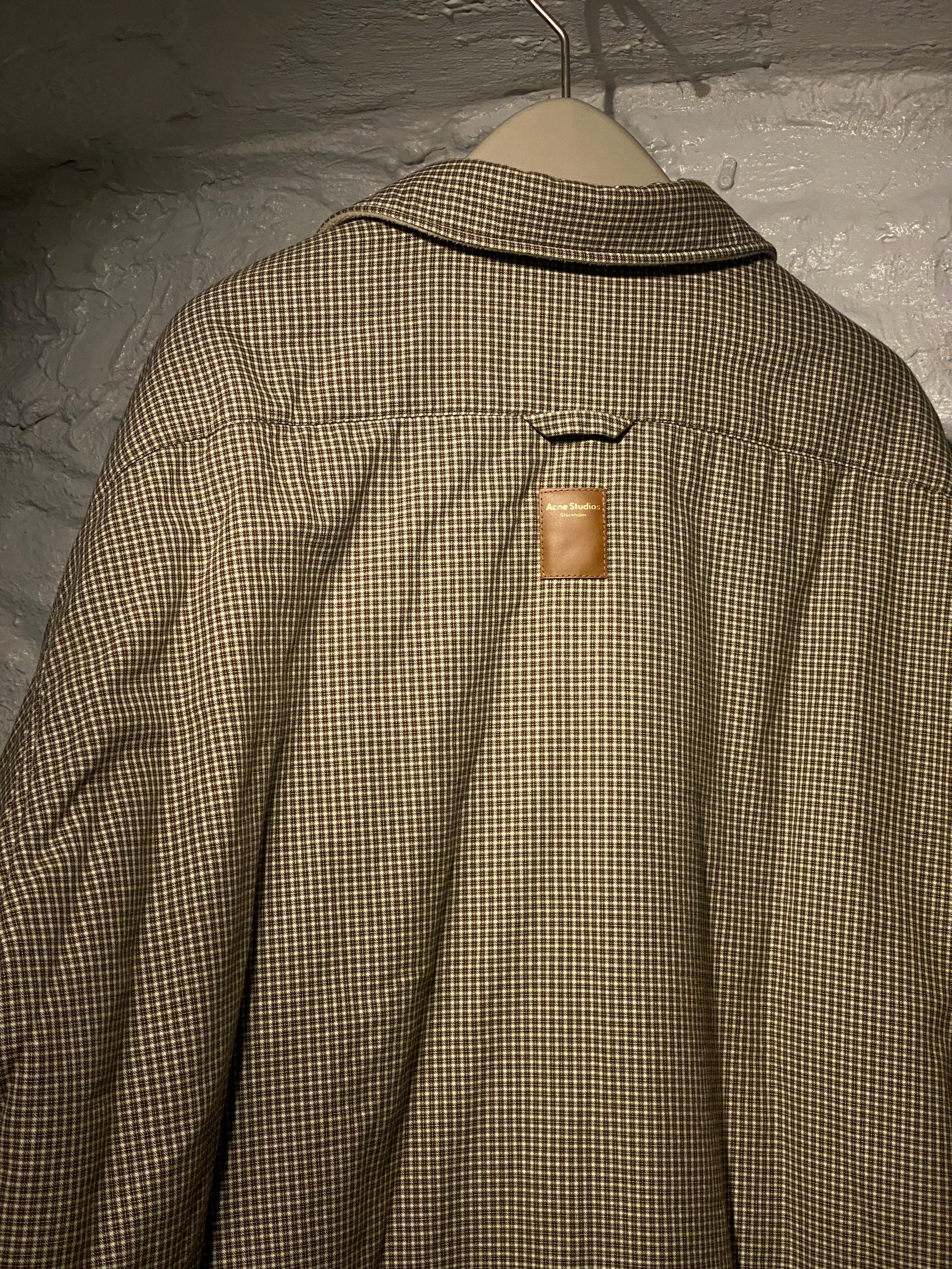 Acne Studios	Neutrals Oddy Reversible Logo-appliquéd Cotton and Fleece Shirt Jacket