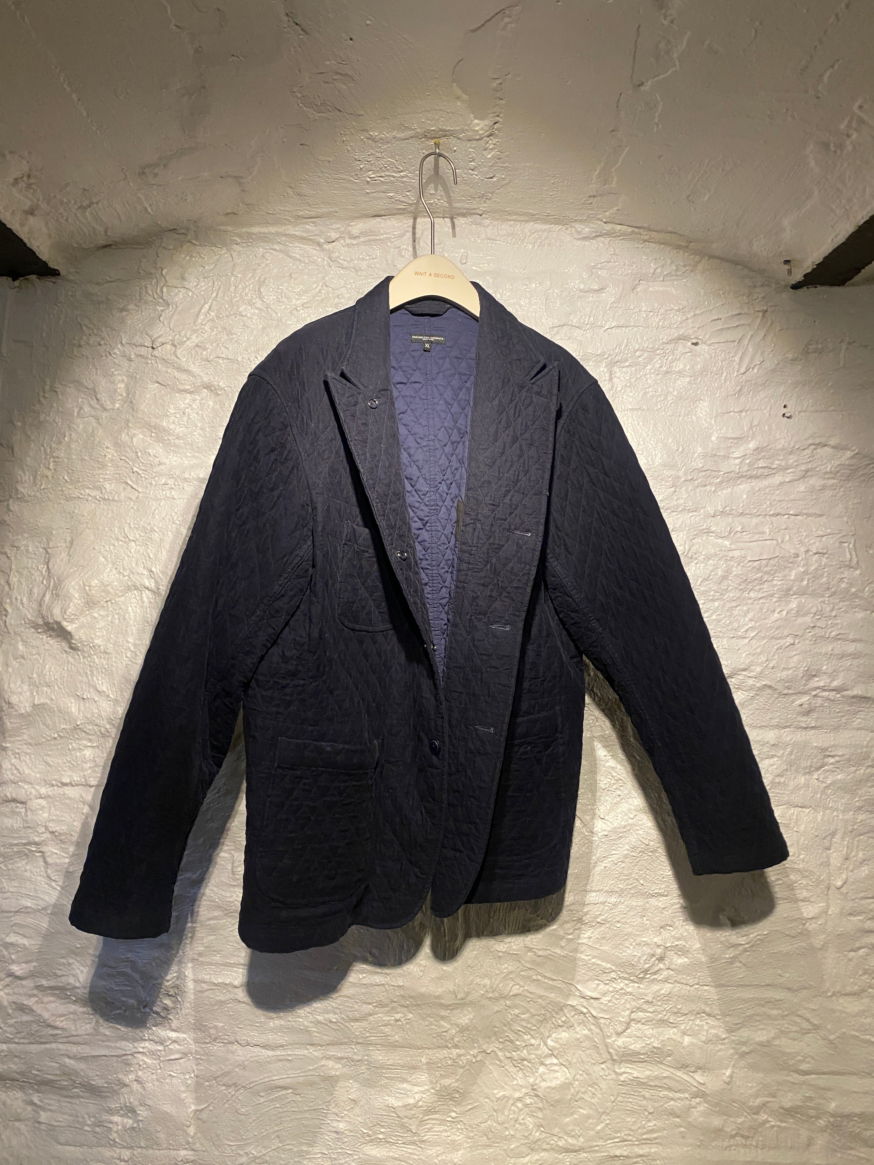 Engineered Garments Black Quilted Padded Coat