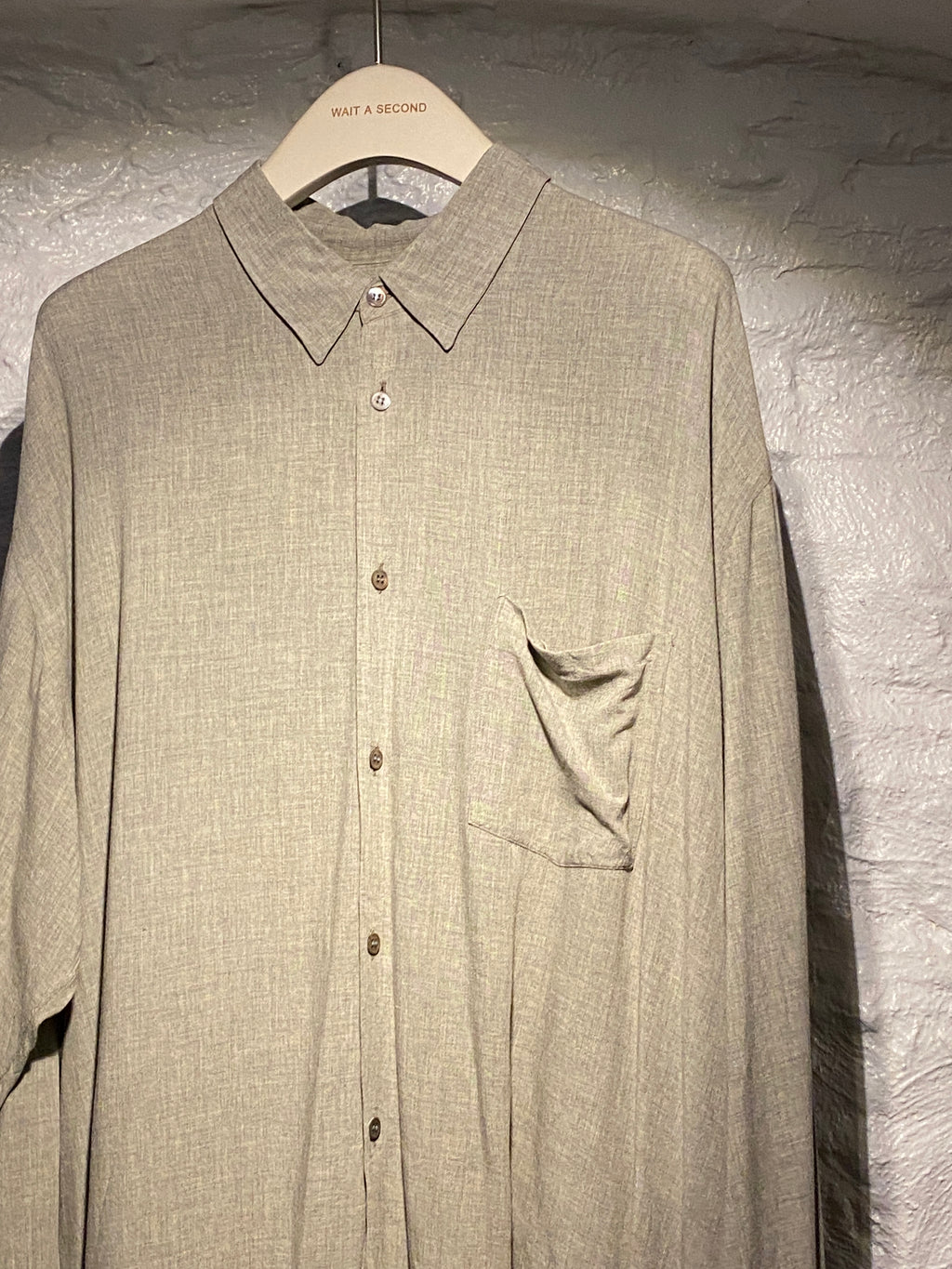 COMME des GARCONS Grey Oversized Long-Sleeve Shirt