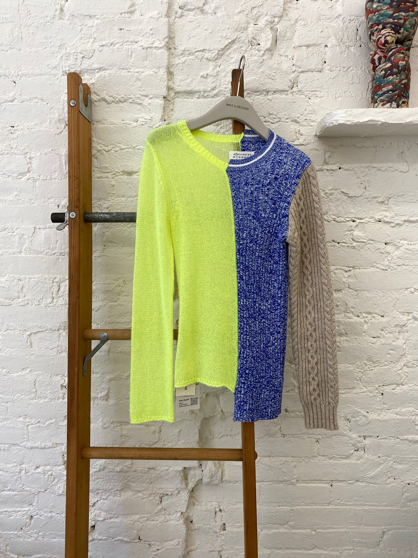 WAS-2446 Maison Margiela Multicolor Gauge 5/Spliced Sweater