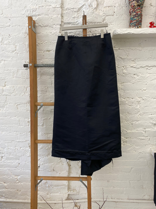 WAS-24184 CDG Black Long Skirt