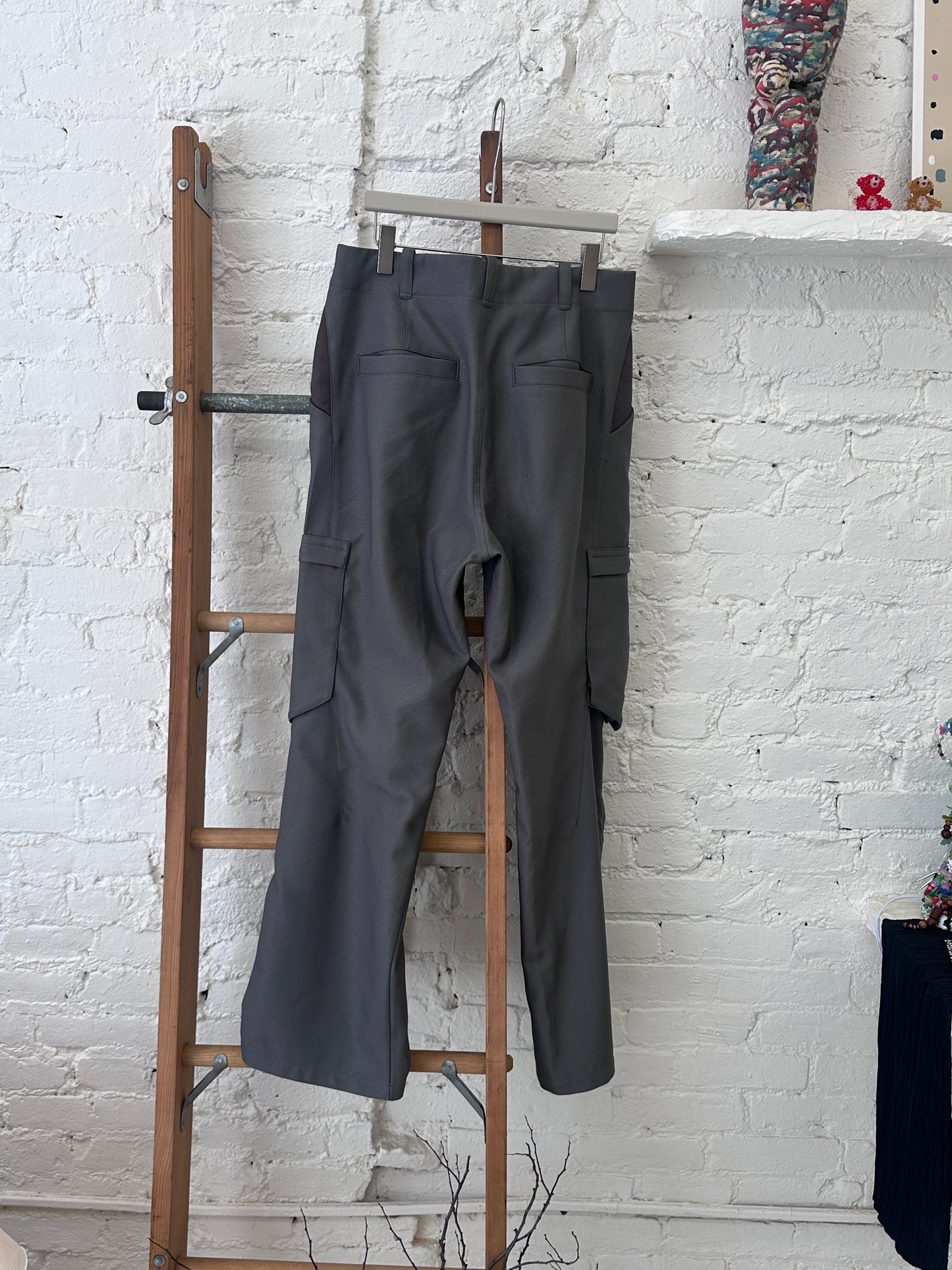 WAS-24459 KIKO KOSTADINOV Grey Cargo Pants