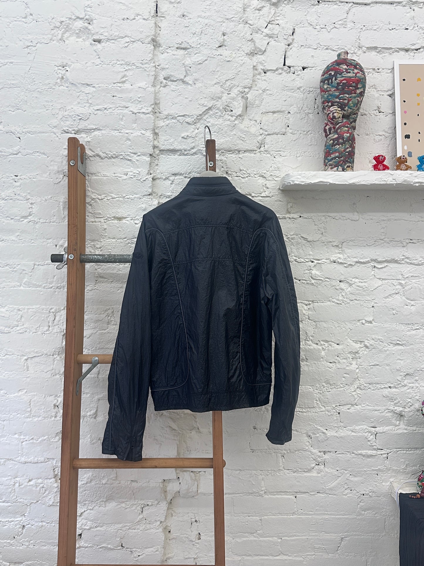 WAS-25560 Diesel Black nylon light jacket