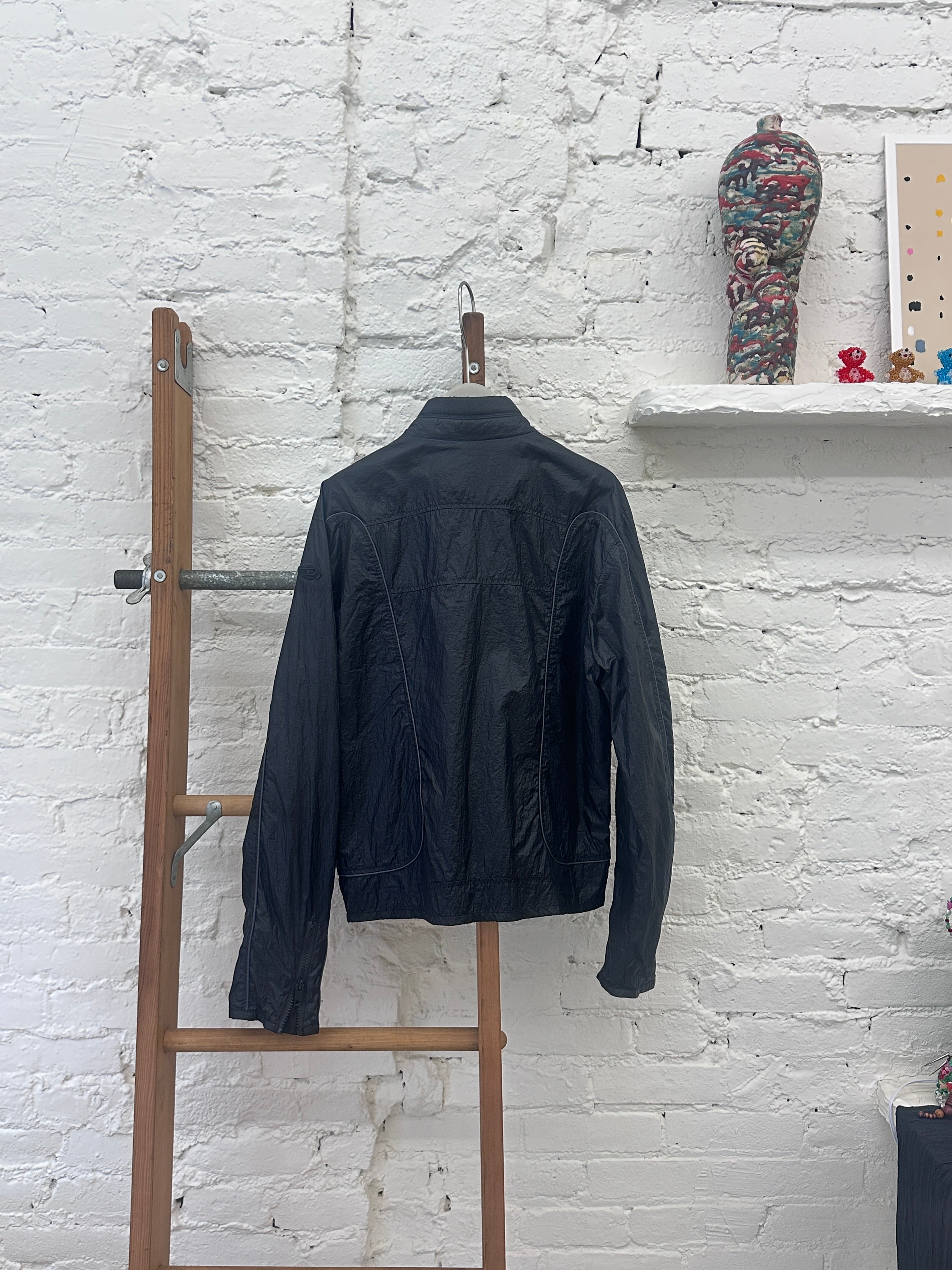 WAS-25560 Diesel Black nylon light jacket