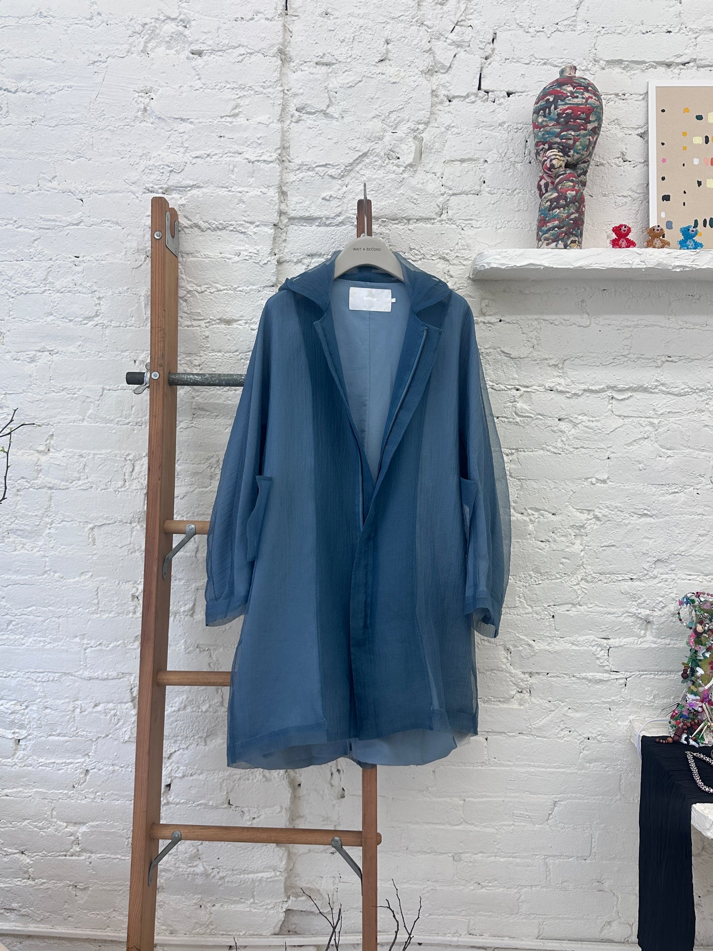 WAS-24WL328 Initial Light Jacket in Green Blue