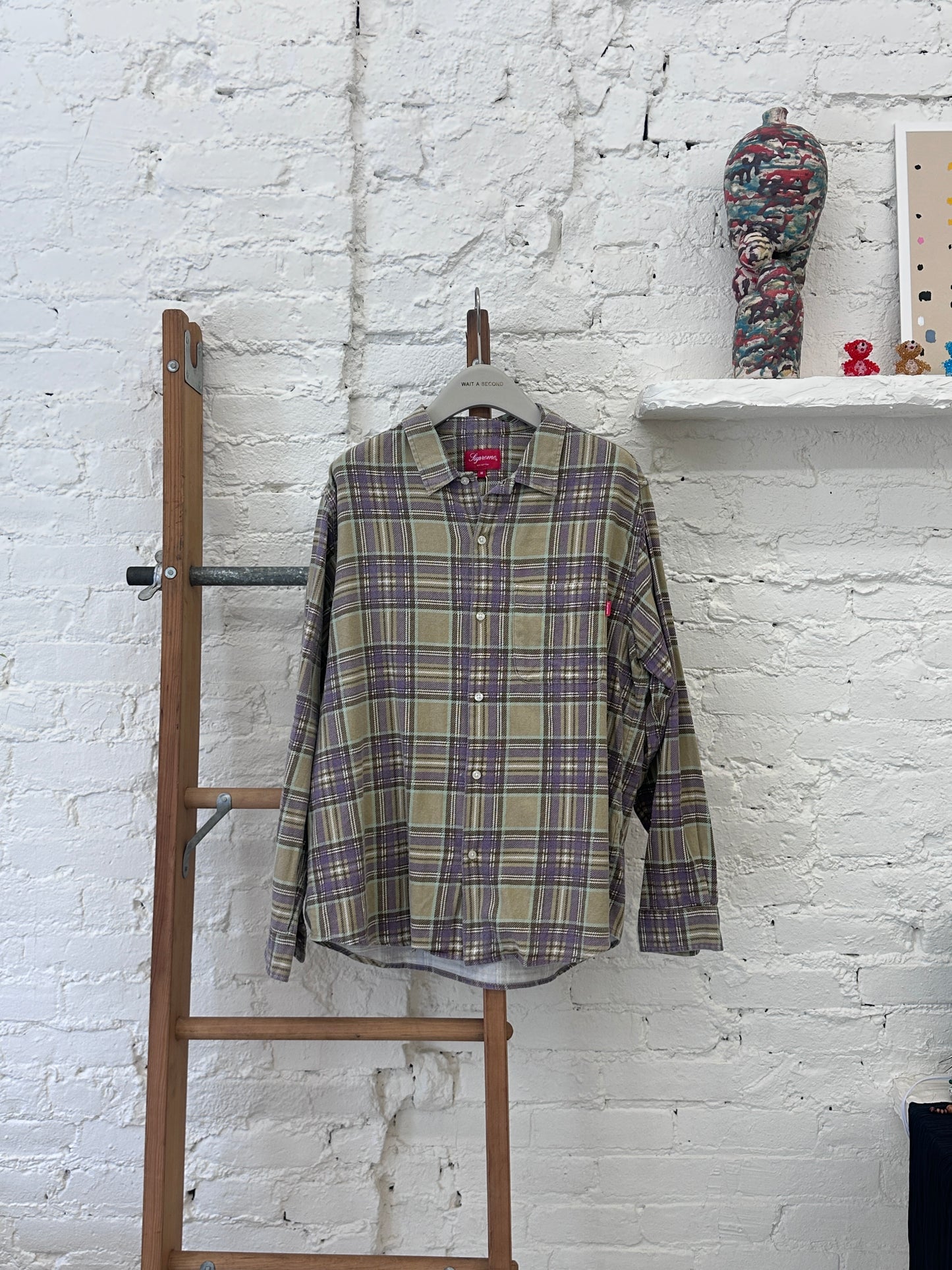 WAS-24WL314 Supreme Printed Plaid Shirt