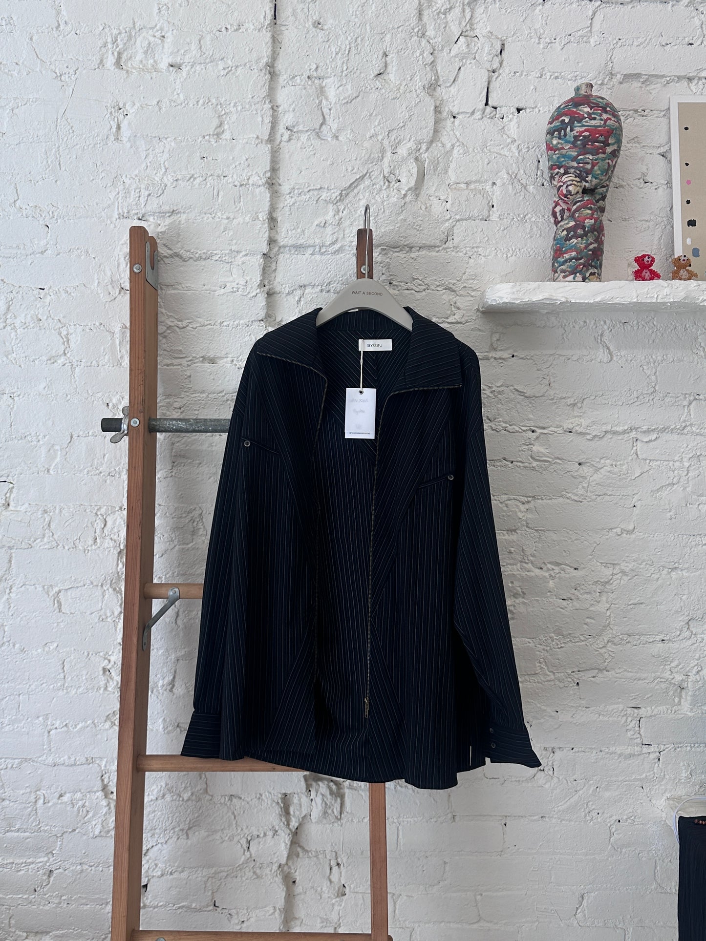 WAS-25666 Byobu Menswear Stripe Shirt