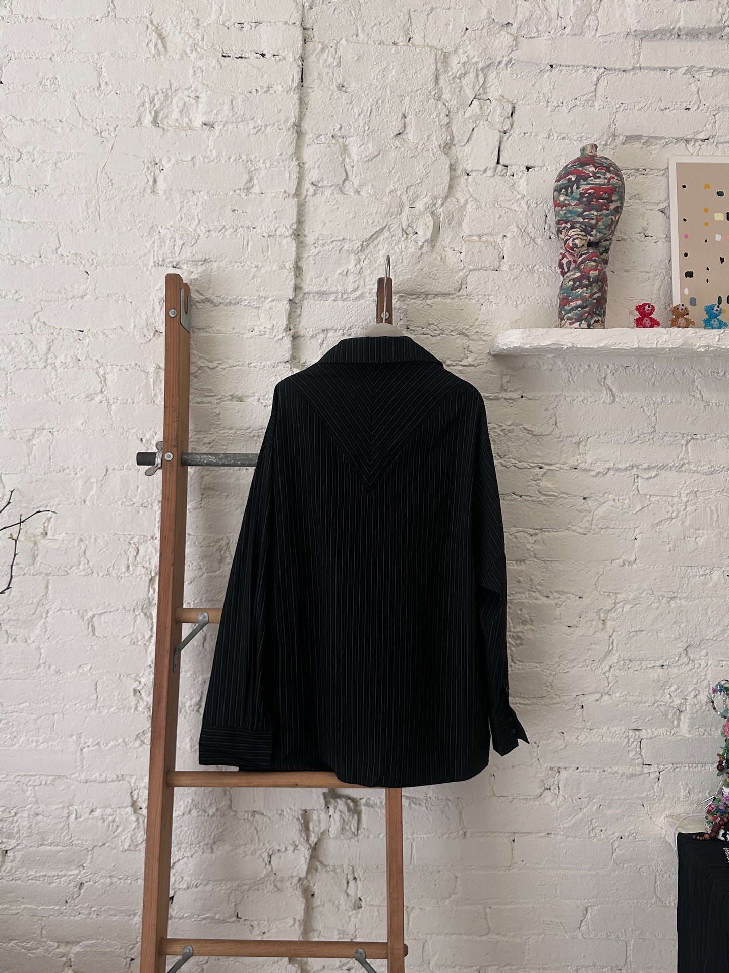 WAS-25666 Byobu Menswear Stripe Shirt