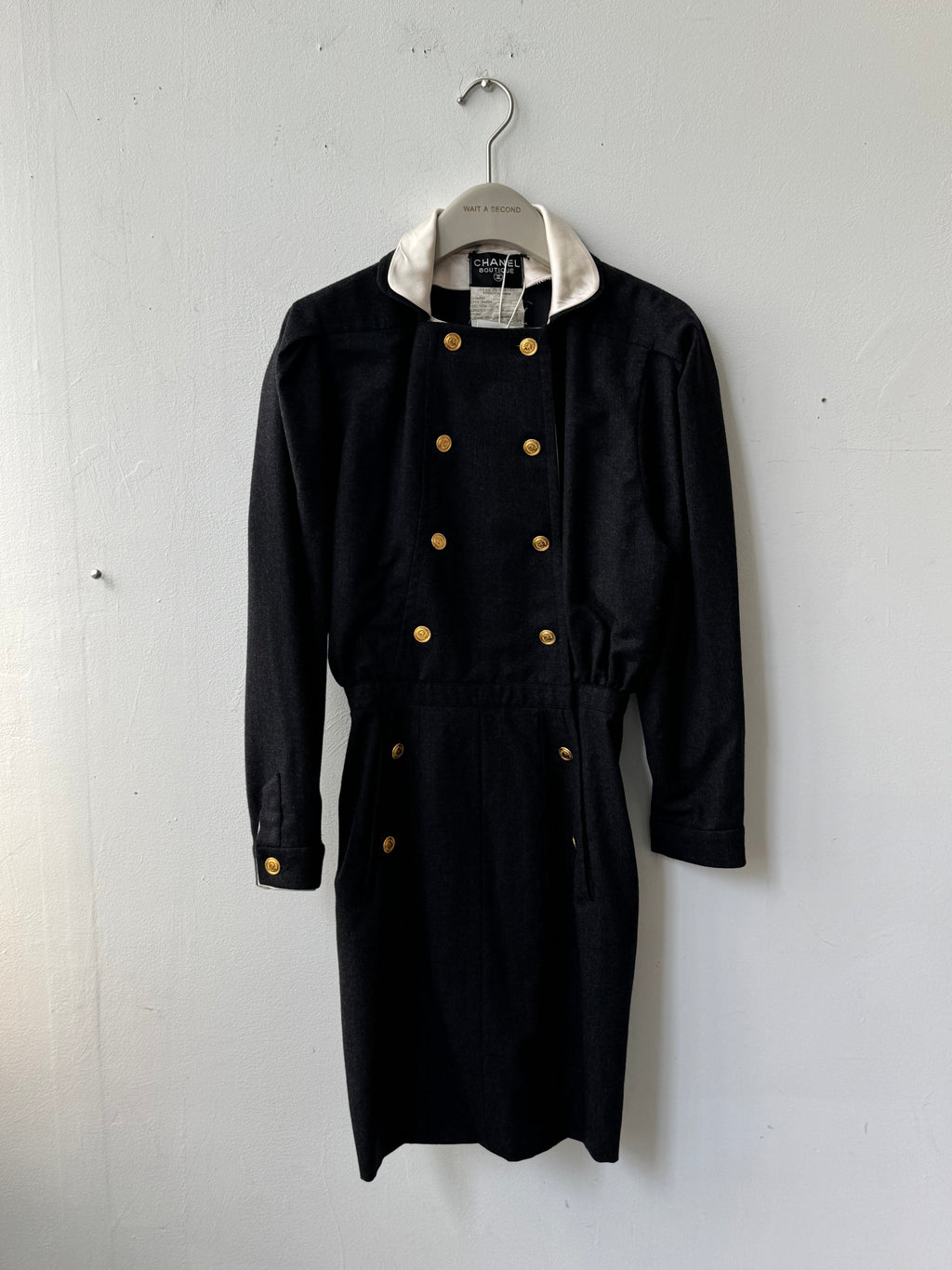 Chanel Boutique Black Mid Coat Dress