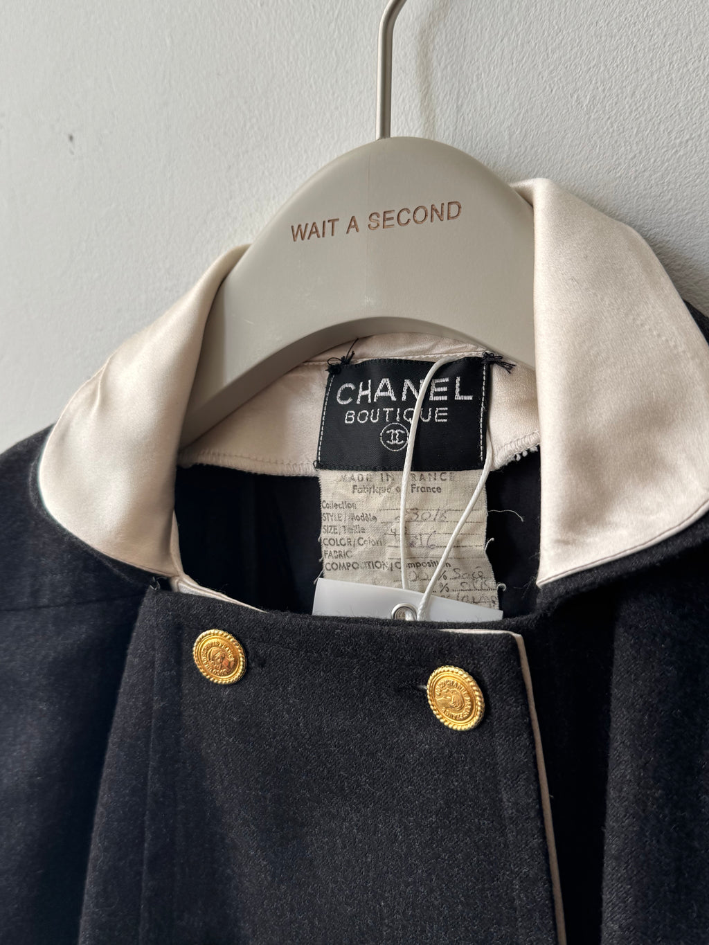 Chanel Boutique Black Mid Coat Dress